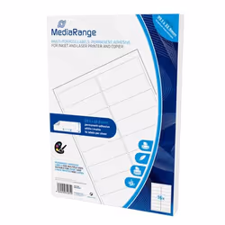 MediaRange MRINK147 etichetta autoadesiva Permanente Bianco 800 pz