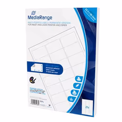 MediaRange MRINK148 etichetta autoadesiva Permanente Bianco 1050 pz
