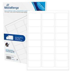 MediaRange MRINK150 etichetta autoadesiva Permanente Bianco 1200 pz
