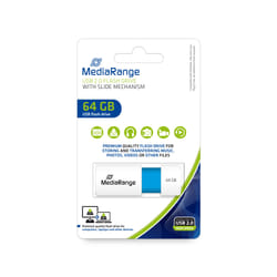 MediaRange USB Stick 64GB MR974 unità flash USB USB tipo A 2.0 Blu, Bianco