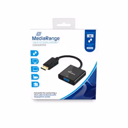 MediaRange MRCS173, 0,15 m, VGA (D-Sub), DisplayPort, Femmina, Maschio, 800 x 600 (SVGA)