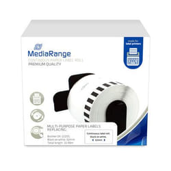 MediaRange MRBDK22205 etichetta per stampante Bianco Etichetta per stampante non adesiva