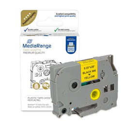 MediaRange MRBTZ621 nastro per etichettatrice Nero su giallo TZ/TZe