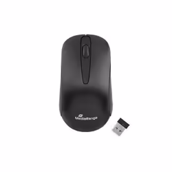 MediaRange MROS209, Mano destra, Ottico, RF Wireless, 1200 DPI, Nero