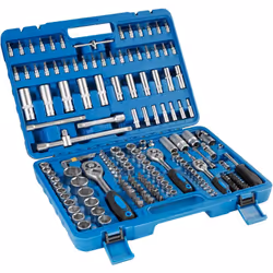 Questa valigetta contiene un grande assortimento degli utensili più diversi, di chiavi a cricco e spessori. Ideale per artigi ...