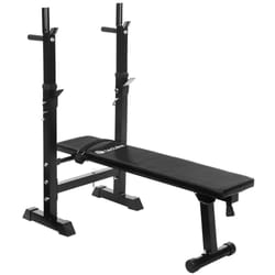 TecTake 402148 panca e rack per allenamento con pesi Nero