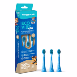 happybrush EcoVibe Kids Paw Patrol, 3 pz, Blu, Polibutilene Tereftalato (PBT), Elastomero Termoplastico (TPE), 3 anno/i, Germ ...