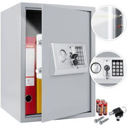 Kesser - Cassaforte elettronica Cassaforte a muro Cassaforte a muro 50x35x34 Argento