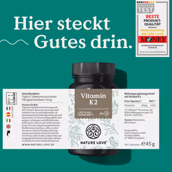 NATURE LOVE® Vitamina K2 45 g Compresse - Vista aggiuntiva 3