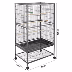 TecTake 402287 gabbia e supporto per uccelli da compagnia - Vista aggiuntiva 6