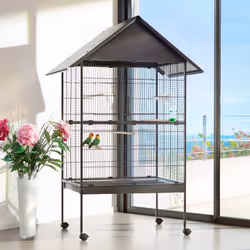 TecTake 402288 gabbia e supporto per uccelli da compagnia