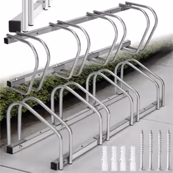 Rastrelliera portabici di tectake di alta qualità per parcheggiare le tue biciclette! Questo pratico supporto consente di par ...