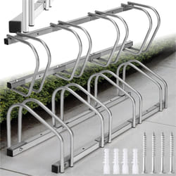 Tectake - Rastrelliera portabici - Portabici, cavalletto per biciclette, rastrelliera per biciclette - 4