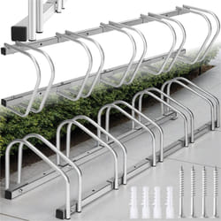 Tectake - Rastrelliera portabici - Portabici, cavalletto per biciclette, rastrelliera per biciclette - 5