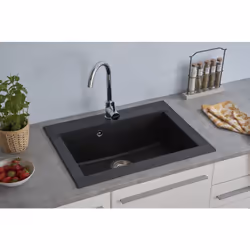 Respekta® Lavello Mineralite Ohio: Il lavello Mineralite Ohio di alta qualità non colpisce solo per il suo design moderno, ma ...