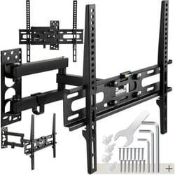 TecTake 402609 Supporto TV a parete 139,7 cm (55") Nero