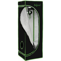 Zelsius - Tenda di coltivazione 80 x 80 x 180 cm nero/verde Coltivazione di piante da interno