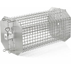 BBQ-Toro Cestello per grigliate in acciaio inox per girare gli spiedini Altezza regolabile