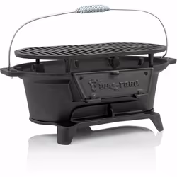 BBQ-Toro Pentola in ghisa per griglia a carbone Barbecue in stile hibachi con griglia per grigliate, picnic e campeggio Con l ...