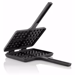 BBQ-Toro Ferro per waffle | Waffle Maker | Forma doppia rettangolare in ghisa, nero - giÃ cotto. La piastra per waffle doppia ...