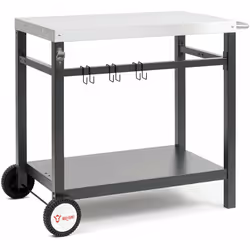 Carrello barbecue BBQ-Toro 85 x 50 x 81 cm | tavolino in metallo con piano di lavoro in acciaio inox Il carrello per barbecue ...