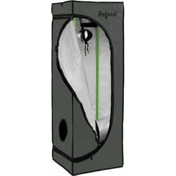 Zelsius - Grow Tent 80 x 80 x 180 cm grigio/nero Coltivazione di piante indoor