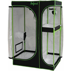 Zelsius - Grow Tent 120 x 90 x 145 cm nero/verde Coltivazione di piante da interno
