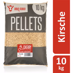 BBQ-Toro Pellet di ciliegio al 100% | 10 kg Grigliate i vostri cibi in un modo nuovo e godetevi carne di manzo, pollame, maia ...