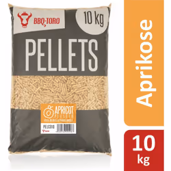 BBQ-Toro Apricot Pellet a base di 100% legno di albicocca | 10 kg Grigliate i vostri cibi in un modo nuovo e godetevi manzo, ...