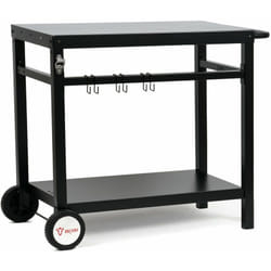 Bbq-toro - Carrello per barbecue 85 x 50 x 81 cm Tavolo da barbecue in metallo con ampio piano di lavoro