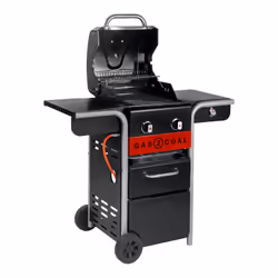 Char-Broil Gas2Coal 2.0 2B Grill Carrello Carbone + gas naturale Nero, Acciaio inox, Rosso 8200 W - Vista aggiuntiva 4