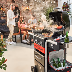 Char-Broil Gas2Coal 2.0 2B Grill Carrello Carbone + gas naturale Nero, Acciaio inox, Rosso 8200 W - Vista aggiuntiva 5