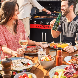Char-Broil Gas2Coal 2.0 4B Grill Carrello Carbone + gas naturale Nero, Acciaio inox, Rosso - Vista aggiuntiva 6