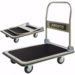 [ELEVATA PORTATA DI CARICO] Questo carrello può essere utilizzato facilmente per trasportare carichi pesanti fino a 300kg, ed ...
