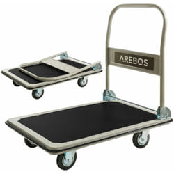 Carrello Di Trasporto Piattaforma Carrello Portapacchi Carrello Con Ruote - Arebos