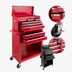 Arebos 4260551586729 carrello di servizio Rosso