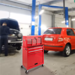 Arebos 4260551586729 carrello di servizio Rosso - Vista aggiuntiva 7