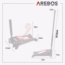 Arebos AR-HE-HRW3T Rosso - Vista aggiuntiva 7