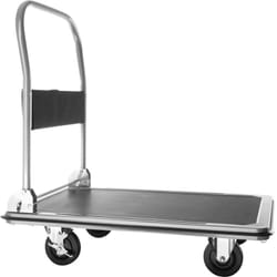 Carrello a pianale con freni - carrello portapacchi, carrello a pianale, carrello pianale - 300 kg