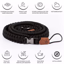 C-Rope The Traveler tracolla Fotocamera Nylon Nero