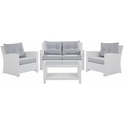 Set da giardino in rattan bianco san Marino