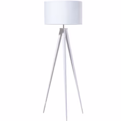 Lampada da terra con base a treppiede. Questa funzionale lampada da pavimento è la scelta ideale per il soggiorno, la camera  ...