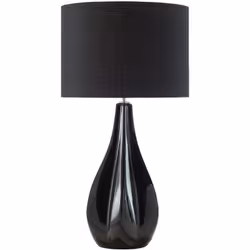 Lampada da soggiorno glamour. Apri le porte all'eleganza con questa preziosa lampada da tavolo. Realizzata in porcellana di a ...