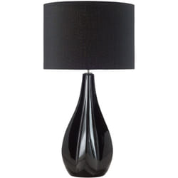 Beliani - Lampada da tavolo moderna in colore nero Santee