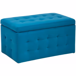 Elegante ottomano in velluto con contenitore. Perfetto mix tra eleganza e funzionalità, questa ottomana diventerà senza dubbi ...