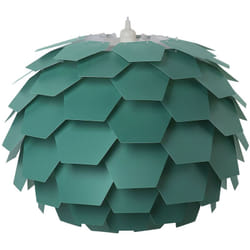 Lampadario Moderno Grande a Forma di Fiore in Plastica Color Verde Segre