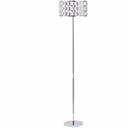 Elegante lampada da terra in metallo con paralume in cristallo. Apri le porte alla classe in soggiorno o in camera da letto,  ...