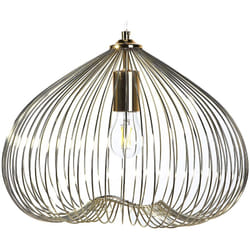 Beliani - Lampada da soffitto in metallo color oro Tordino