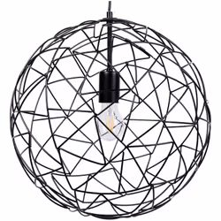 Elegante lampada a sospensione con paralume in metallo. Apri le porte allo stile industriale con questo lampadario. Realizzat ...