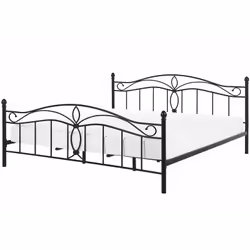 Romantico letto matrimoniale in metallo nero - ANTLIA. Porta un tocco di romanticismo in camera da letto con questo letto con ...